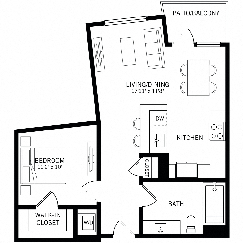 Floor plan layout diagram for A7