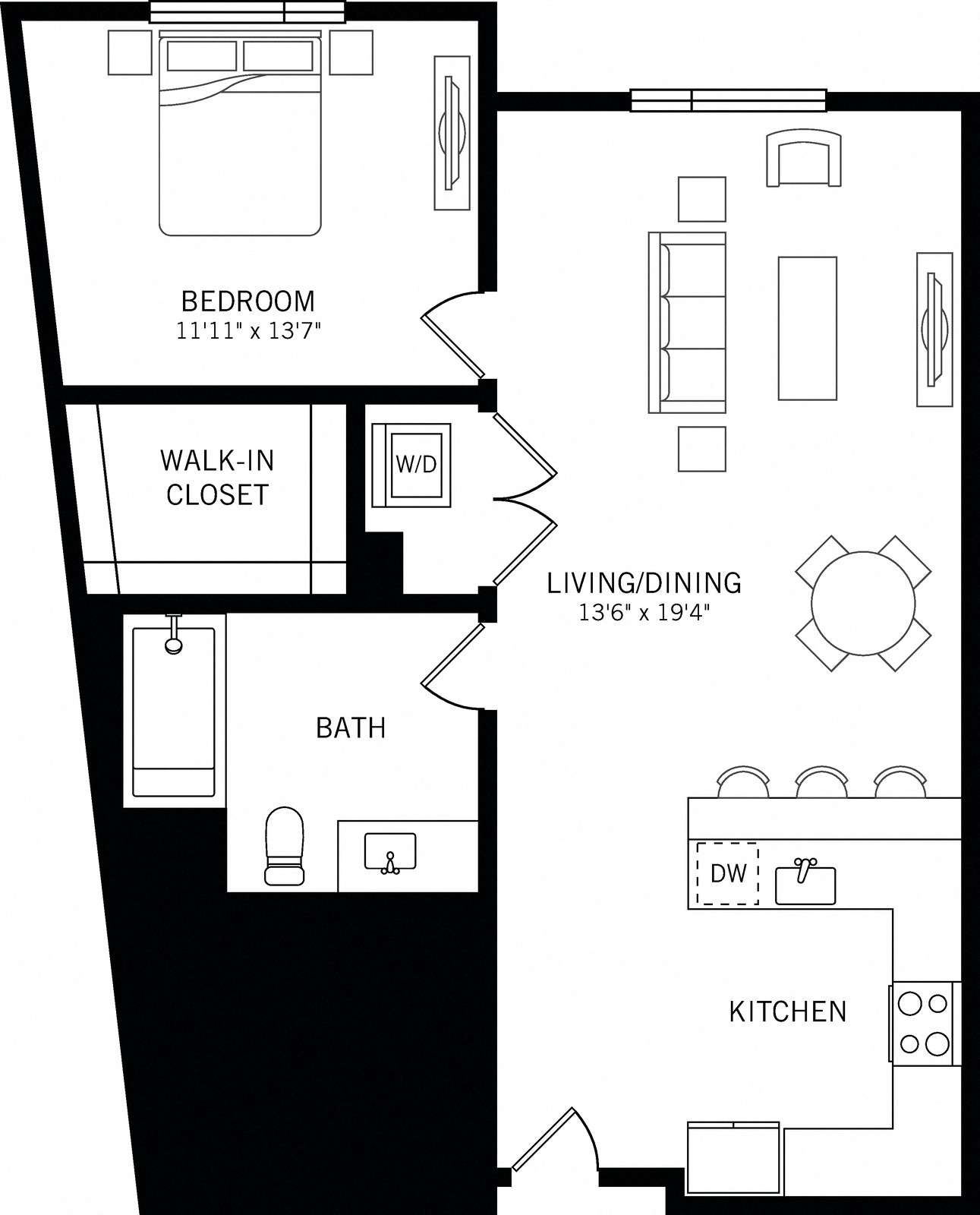 Floor plan layout diagram for A9