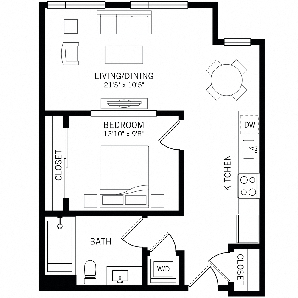 Floor plan layout diagram for AU1