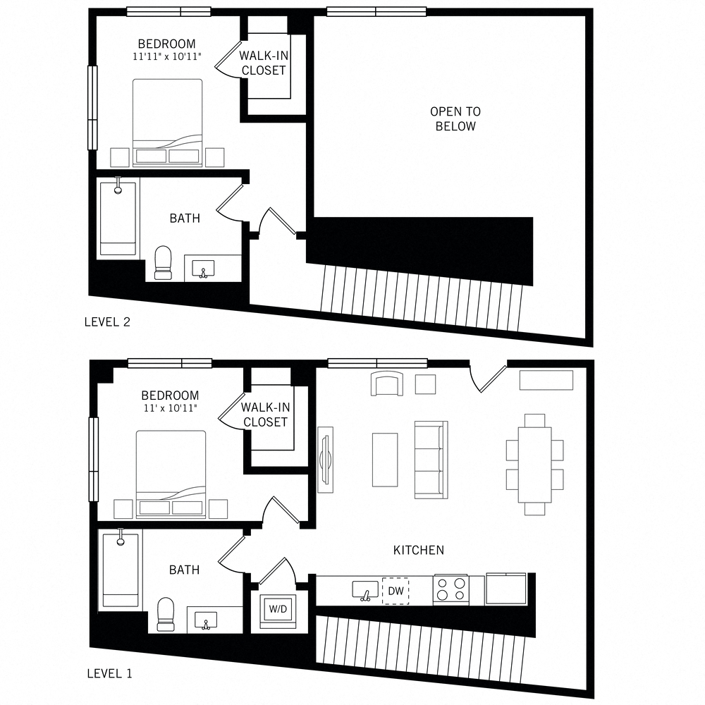 Floor plan layout diagram for B6
