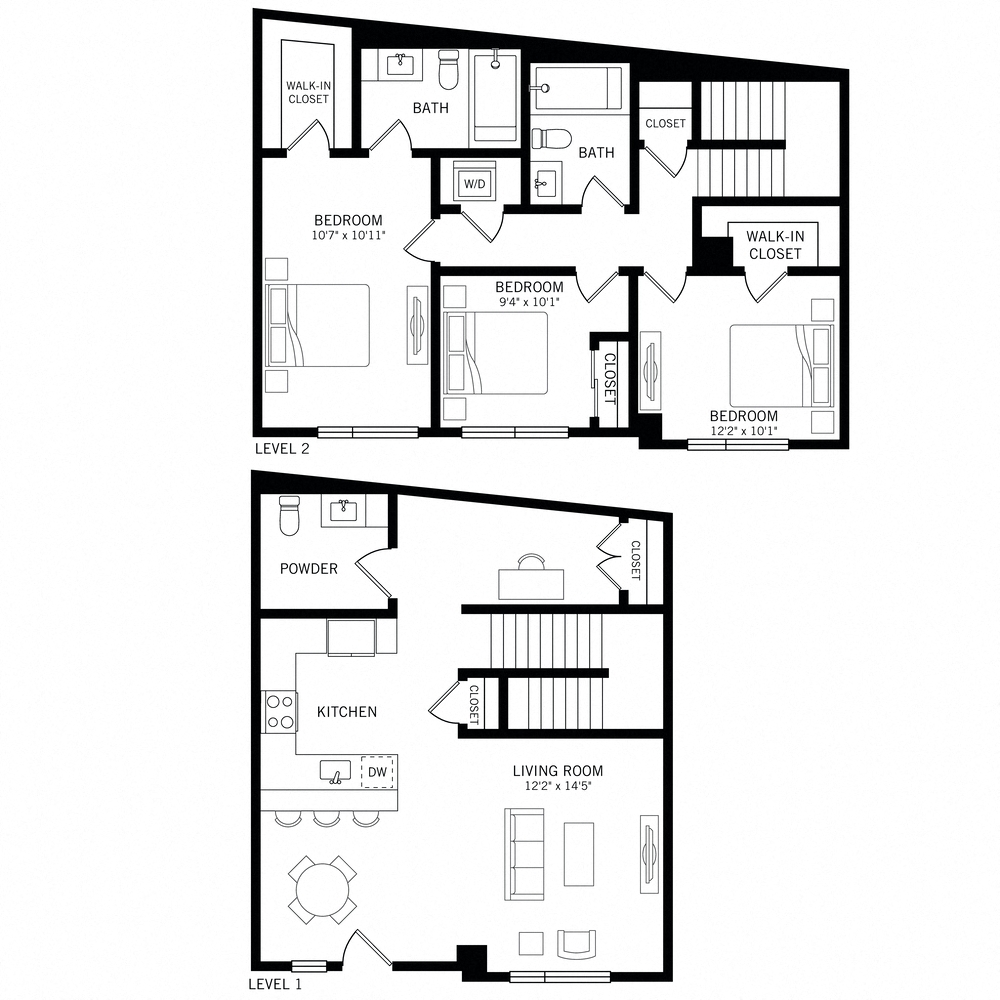 Floor plan layout diagram for C1