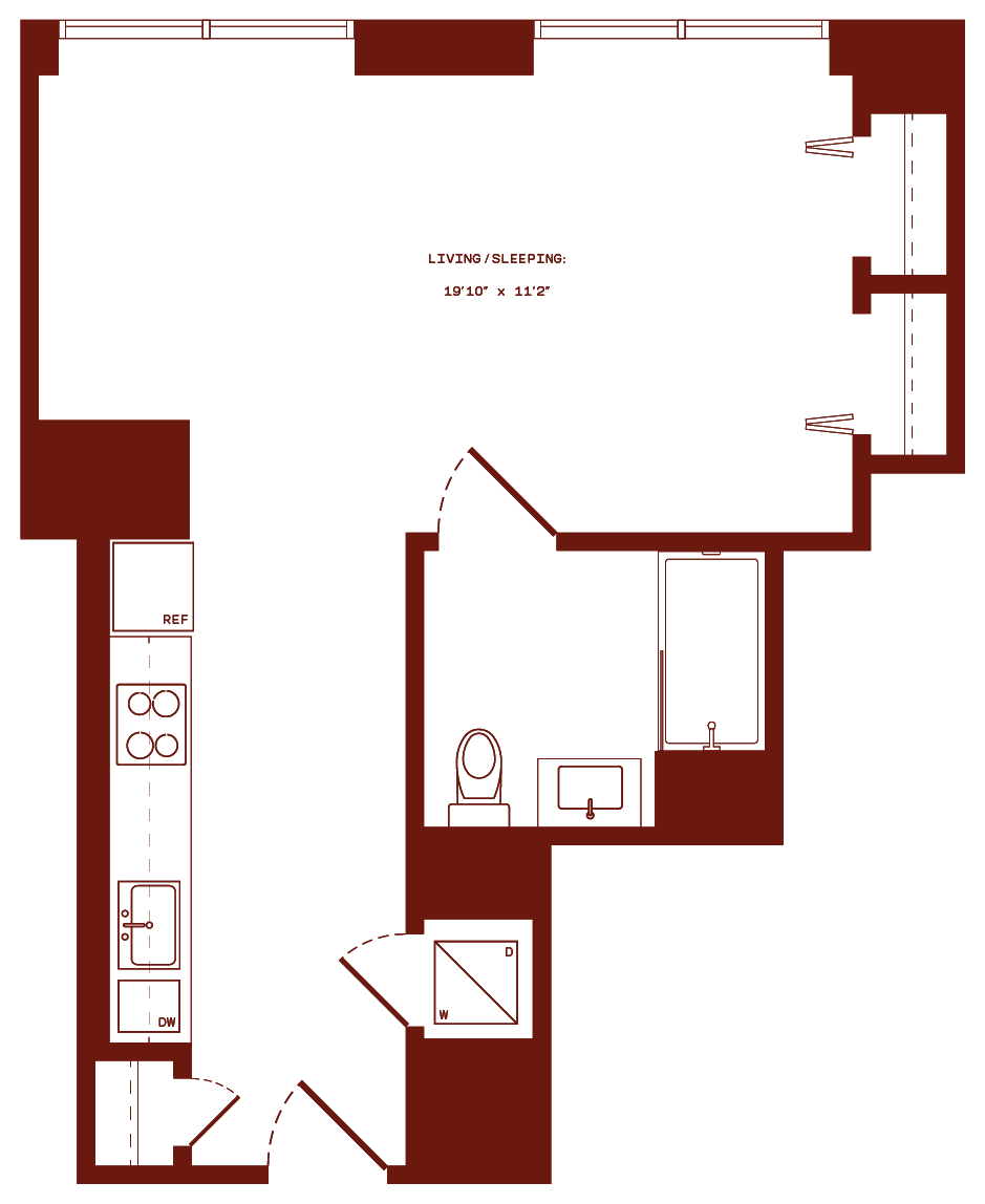 Floor plan layout diagram for e10h