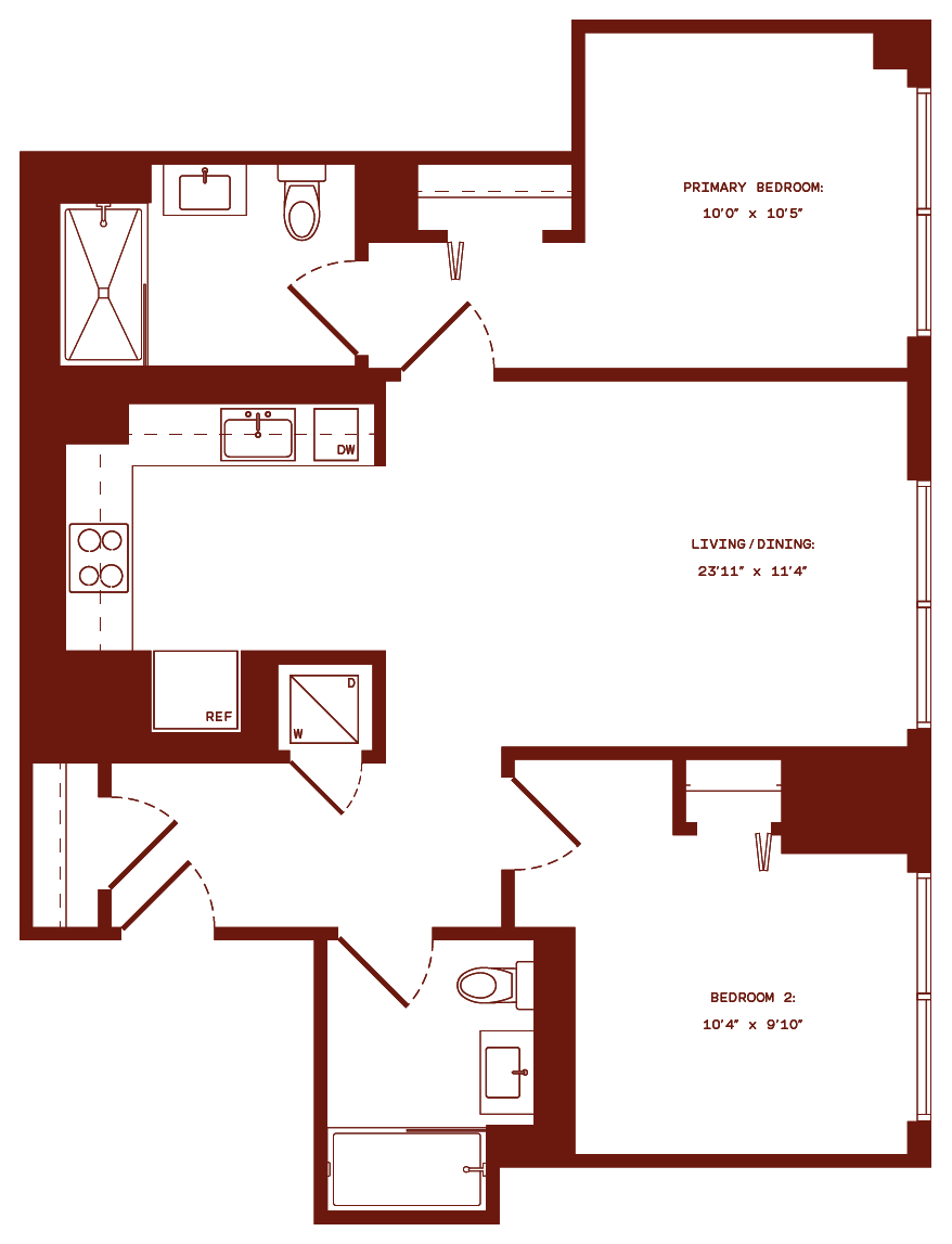 Floor plan layout diagram for b10a