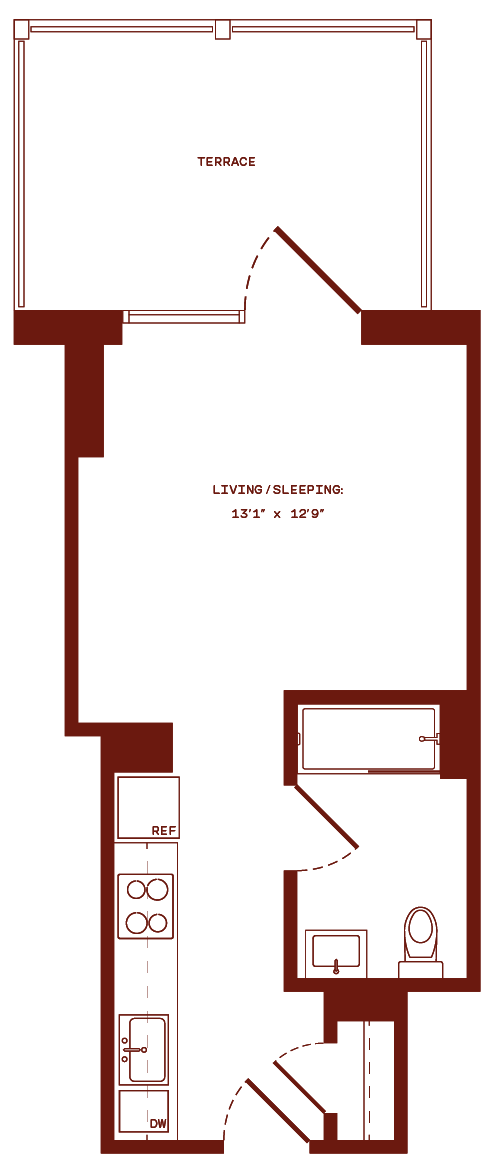 Floor plan layout diagram for e10a