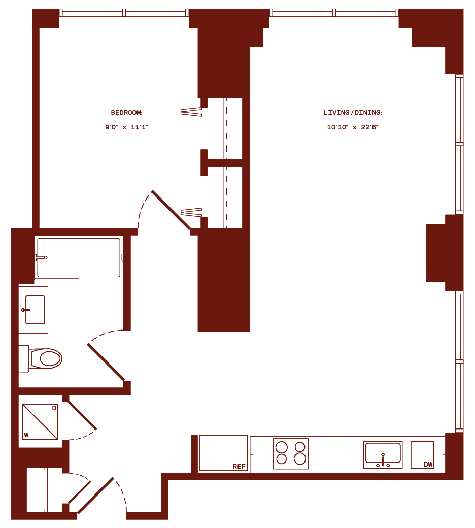 Floor plan layout diagram for a10g