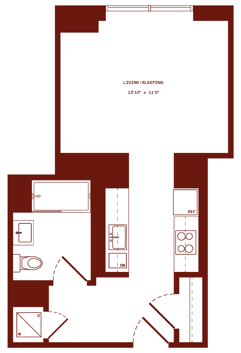 Floor plan layout diagram for e10d