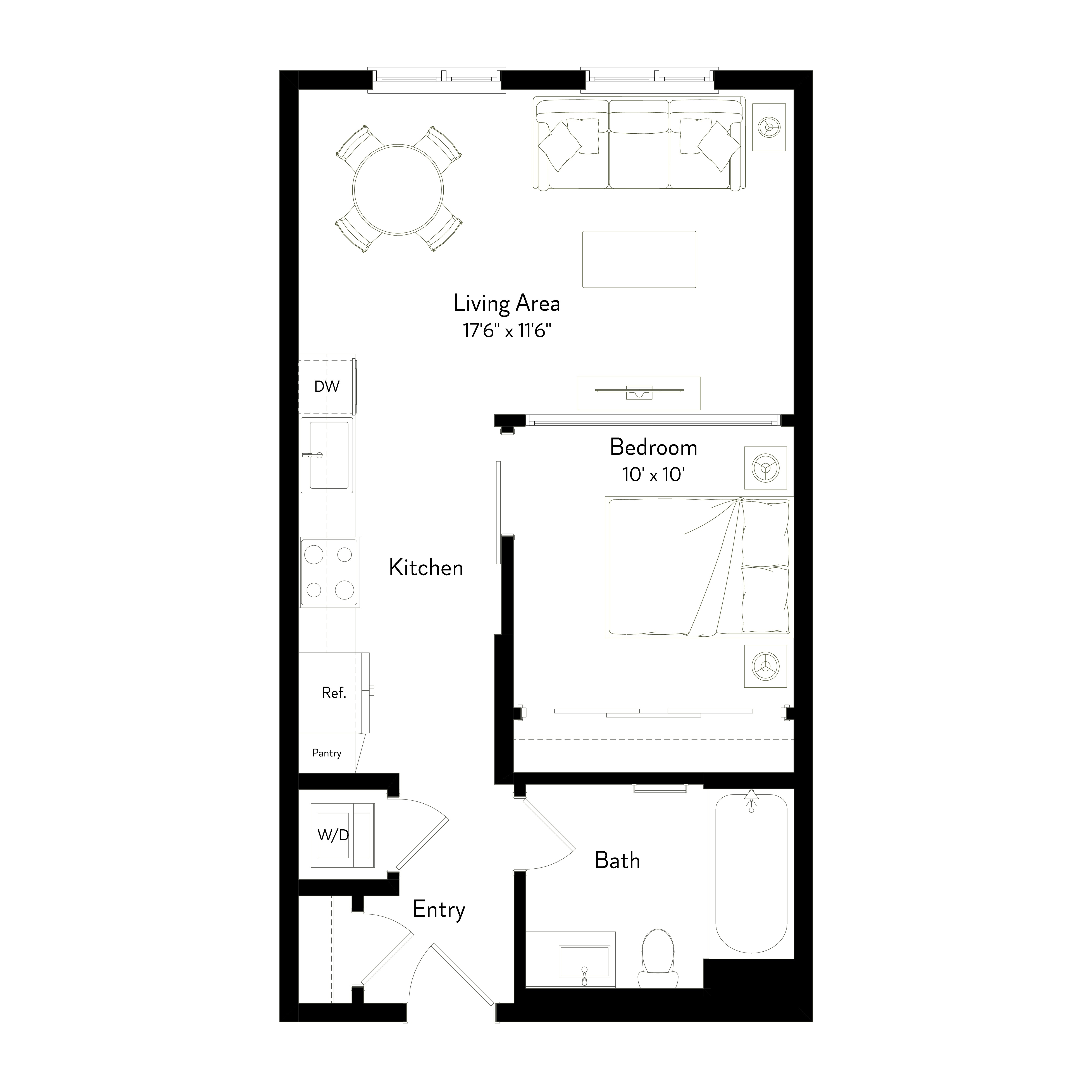 Floor plan layout diagram for AU1