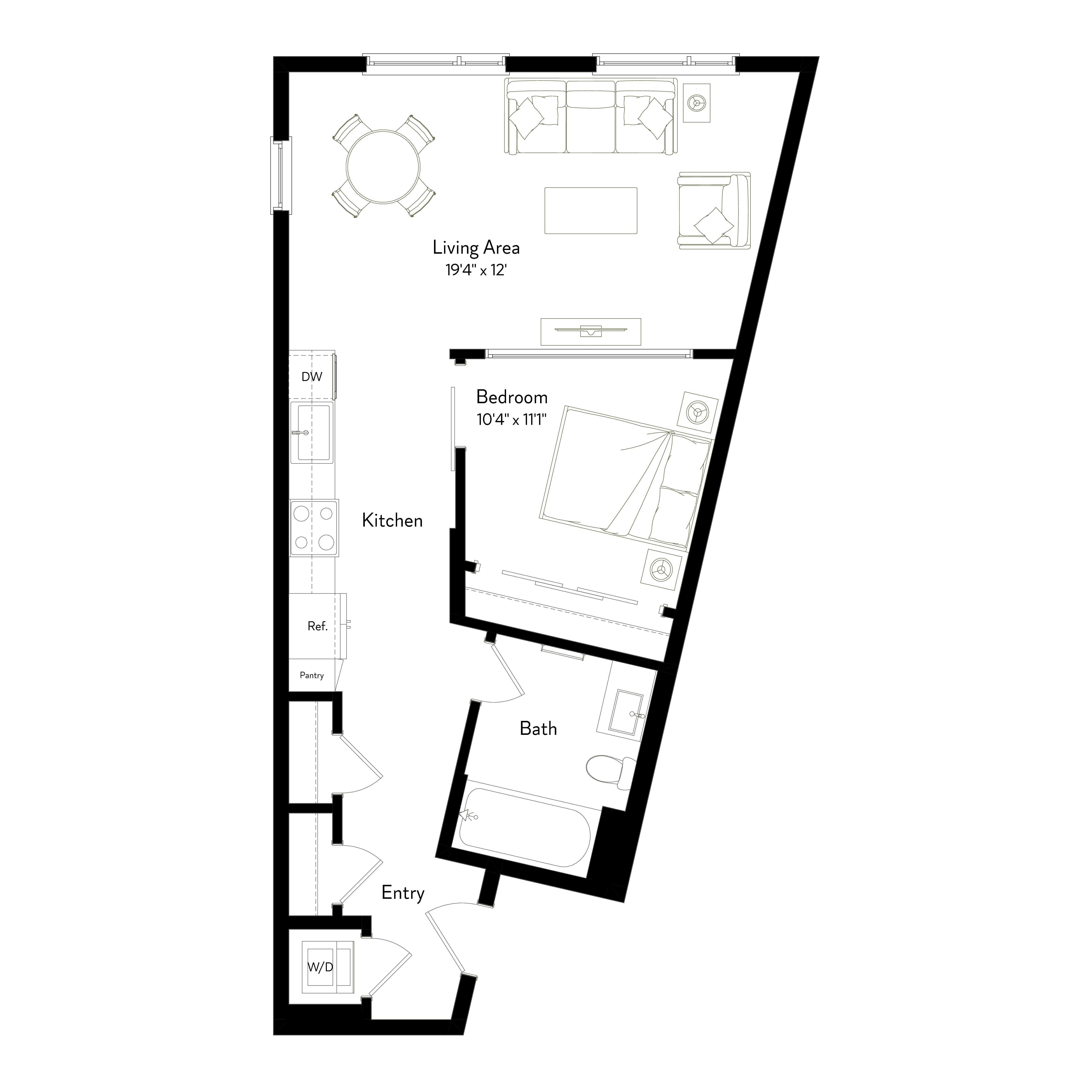 Floor plan layout diagram for AU2