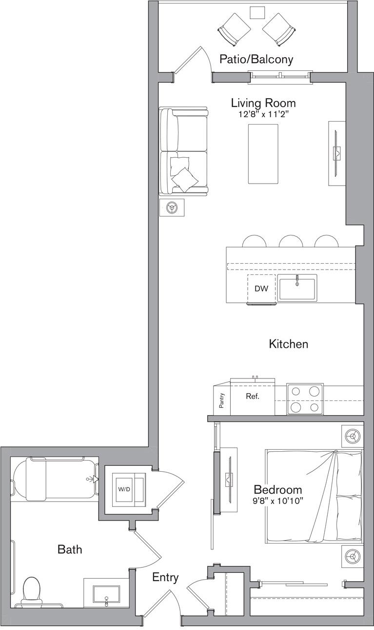 Floor plan layout diagram for A1