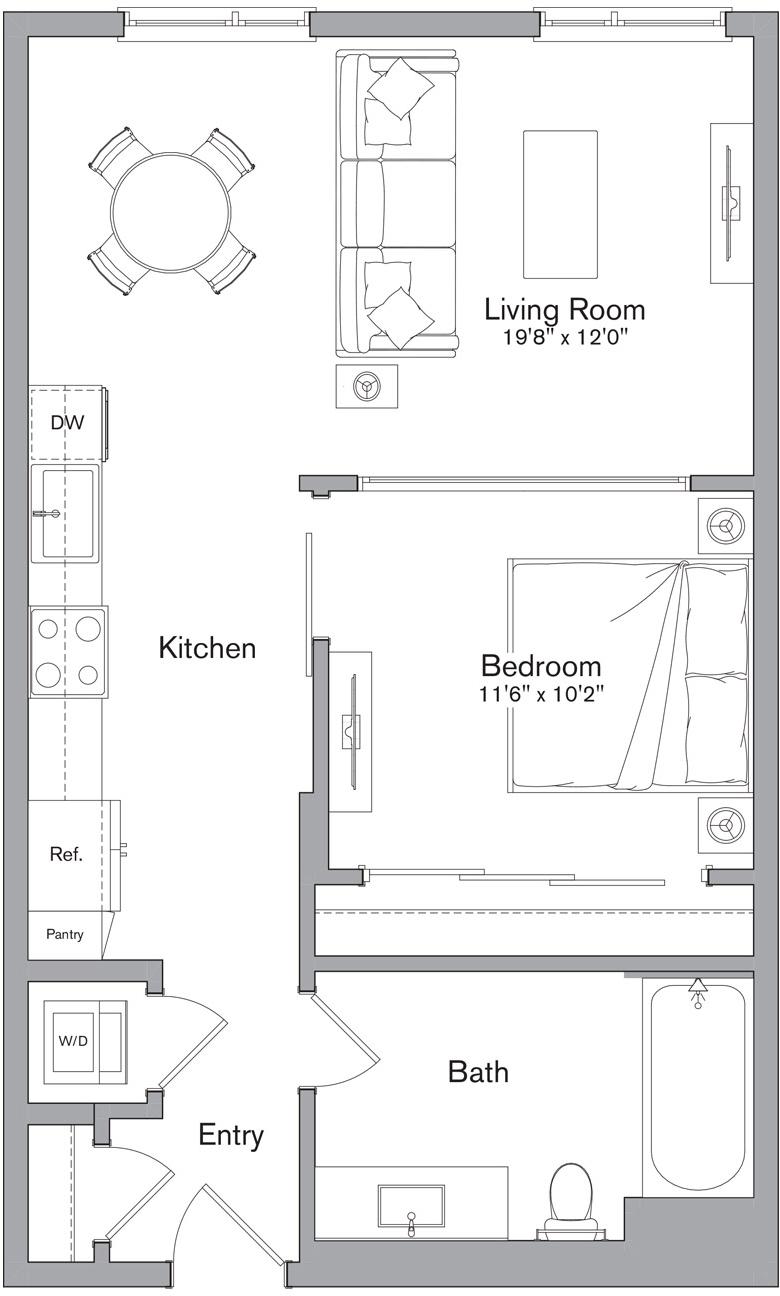 Floor plan layout diagram for A3