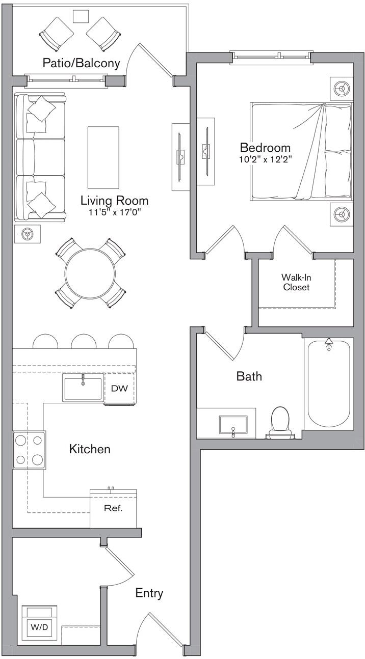Floor plan layout diagram for A8