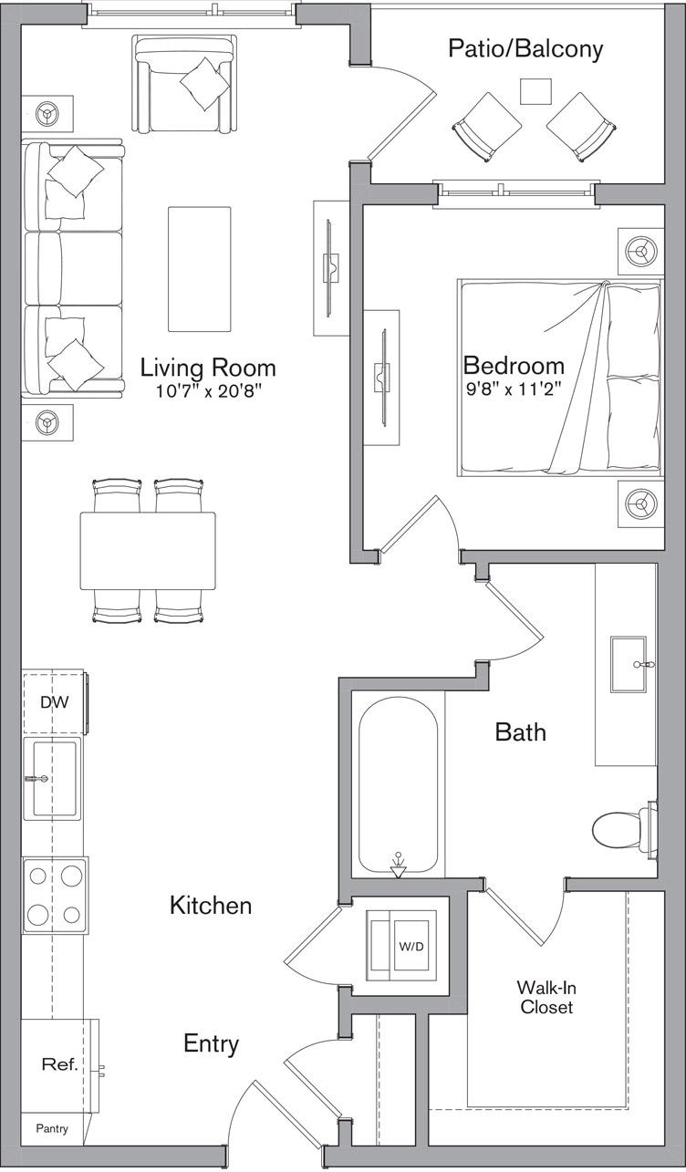 Floor plan layout diagram for A9