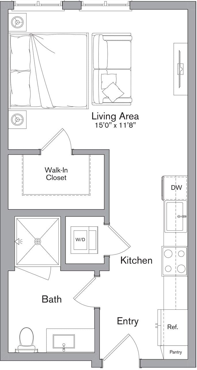 Floor plan layout diagram for S1