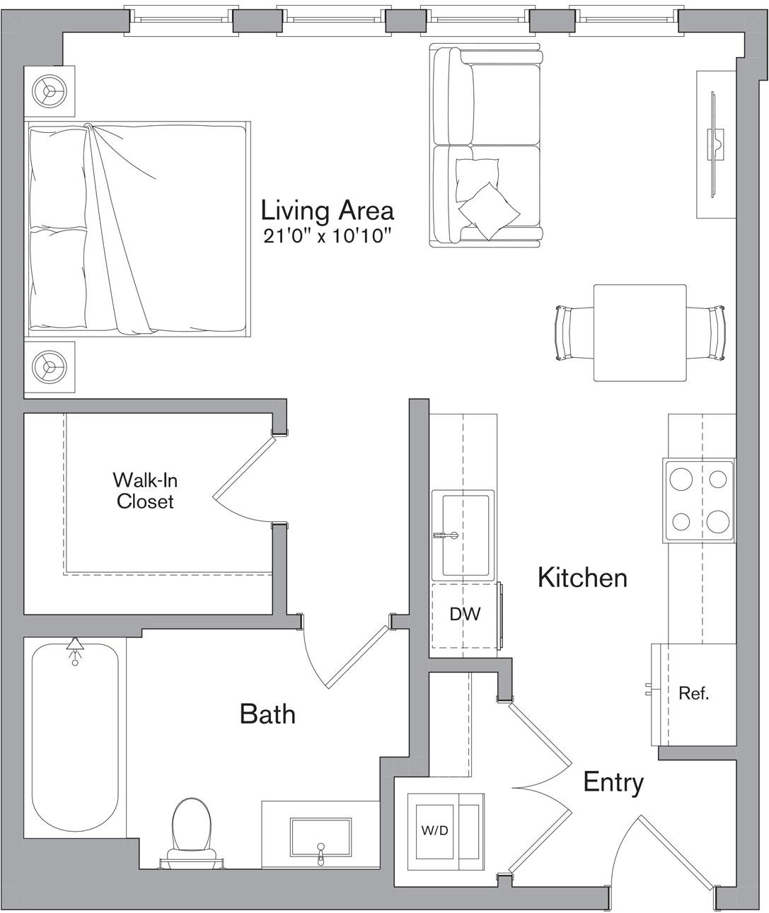 Floor plan layout diagram for S3