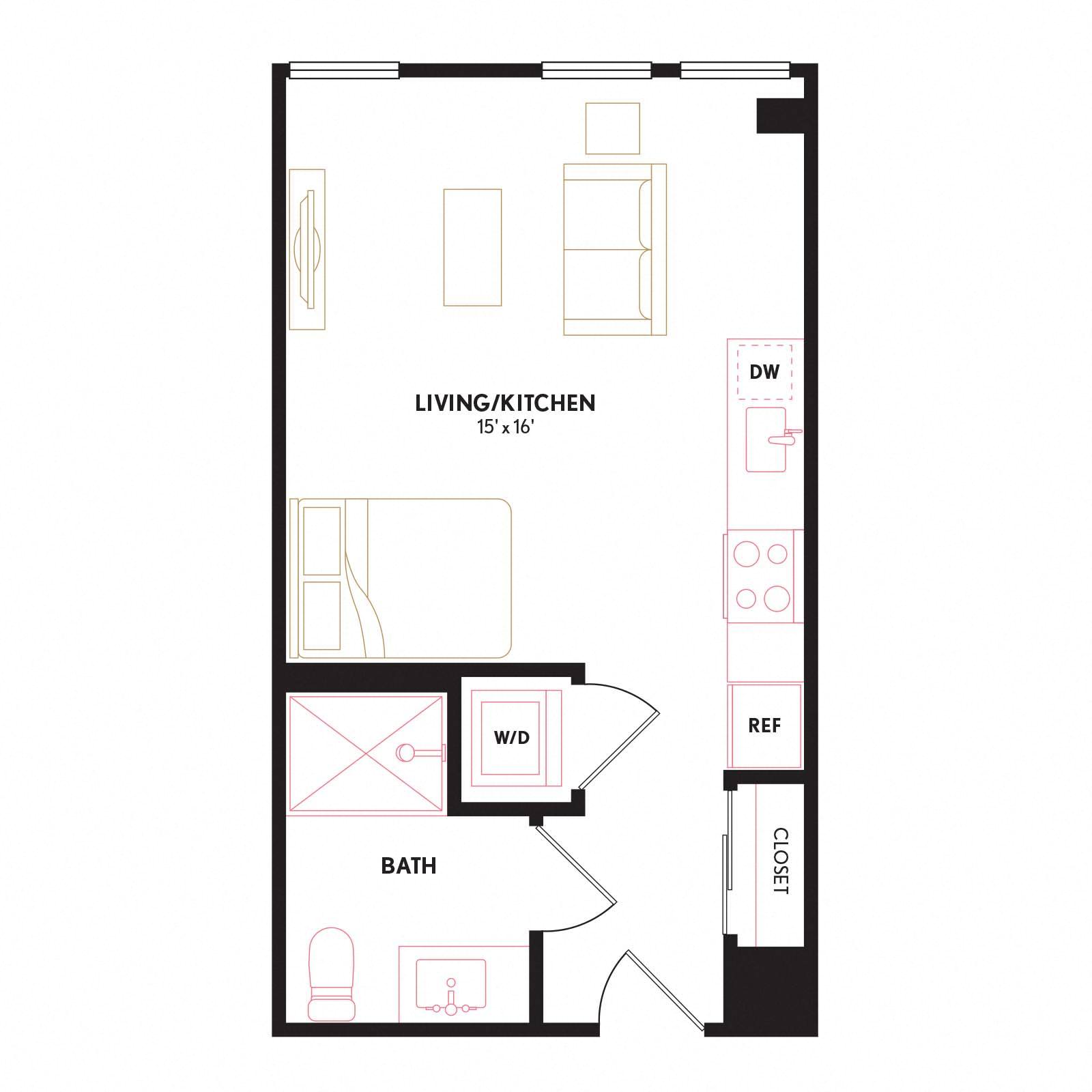 Floor plan layout diagram for S1