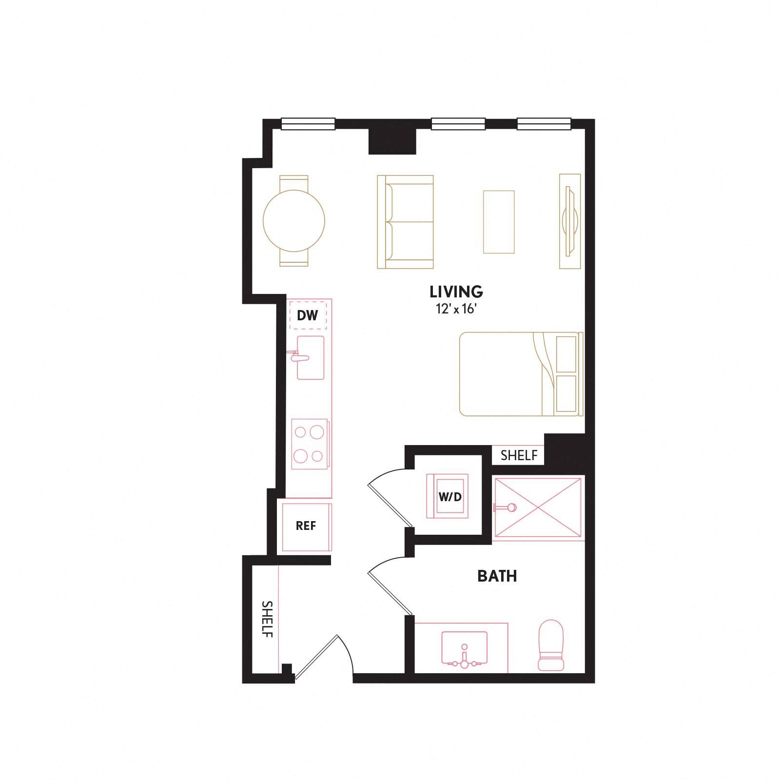 Floor plan layout diagram for S11