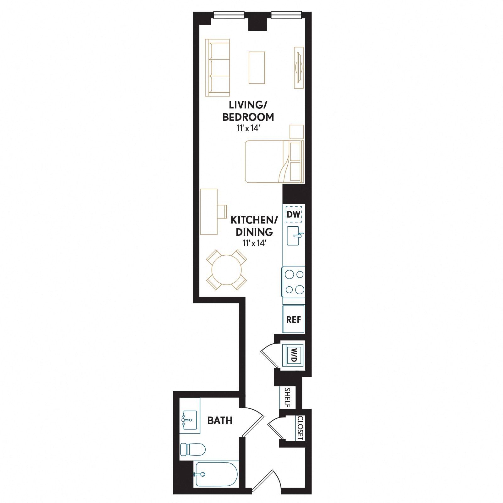 Floor plan layout diagram for S12H