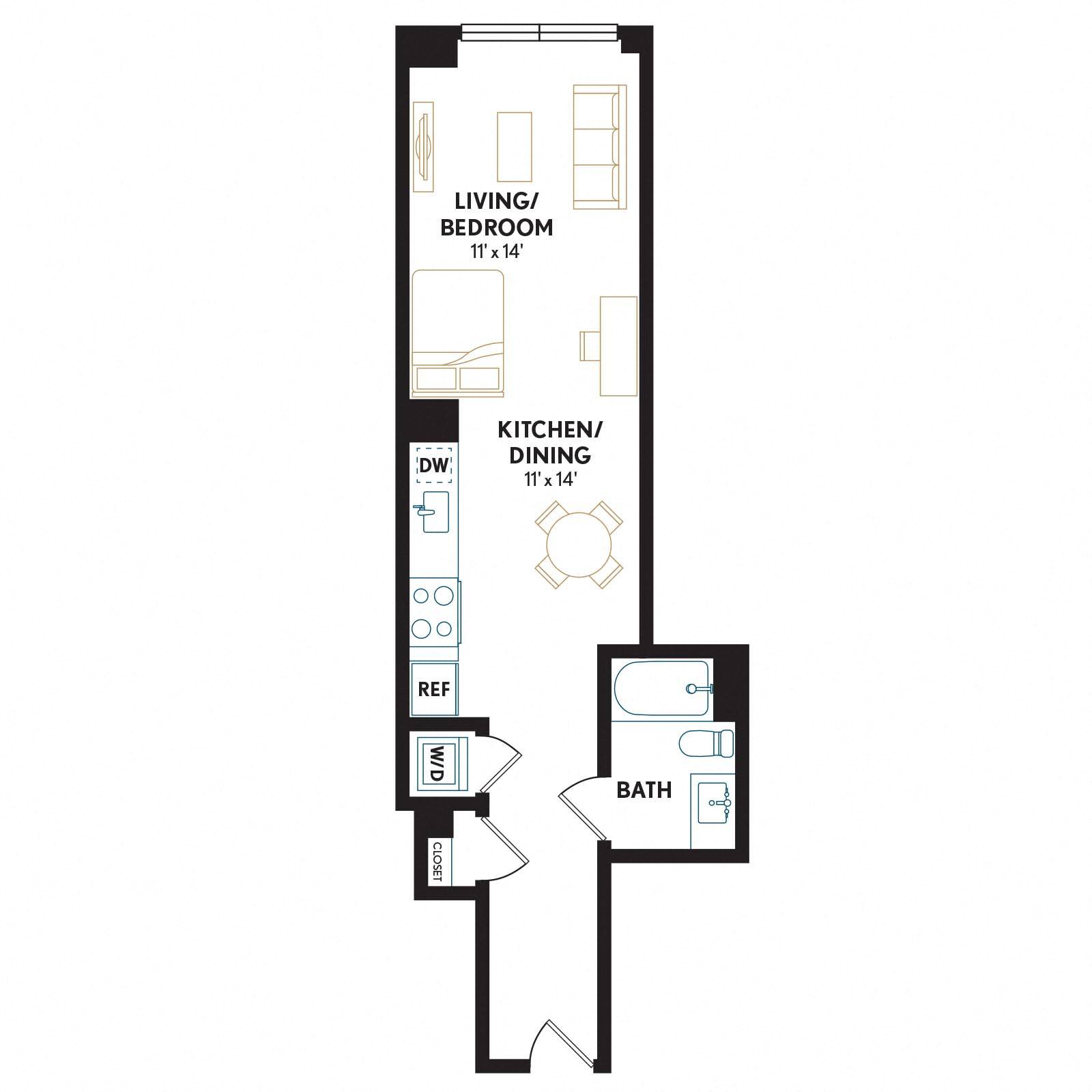 Floor plan layout diagram for S13H