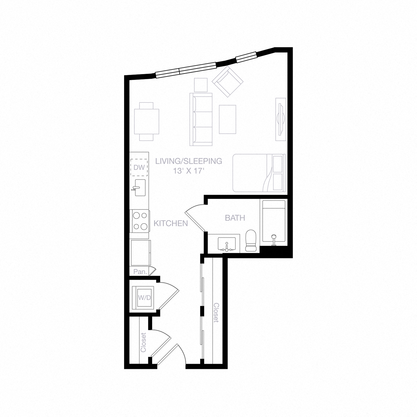 Floor plan layout diagram for S13