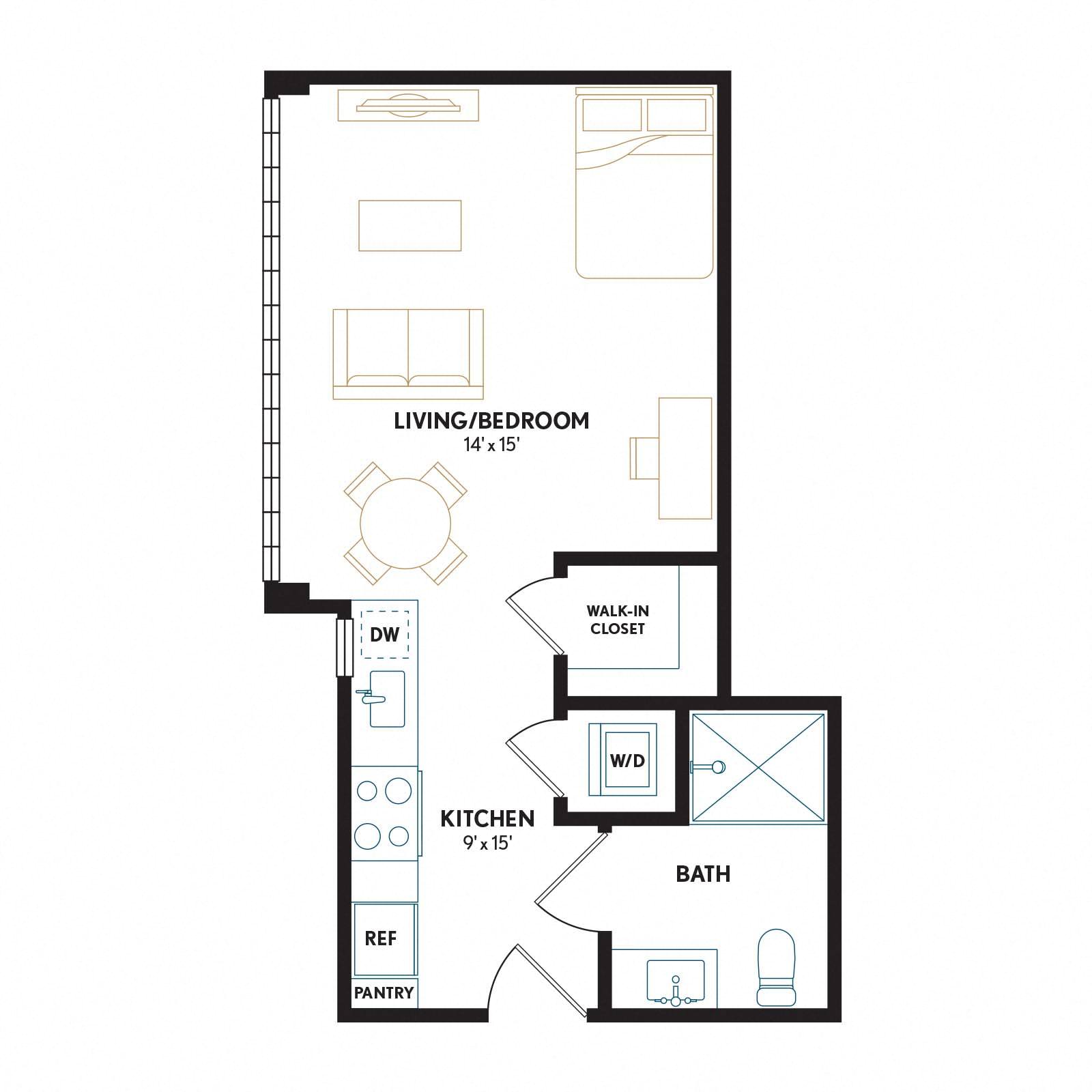 Floor plan layout diagram for S5H