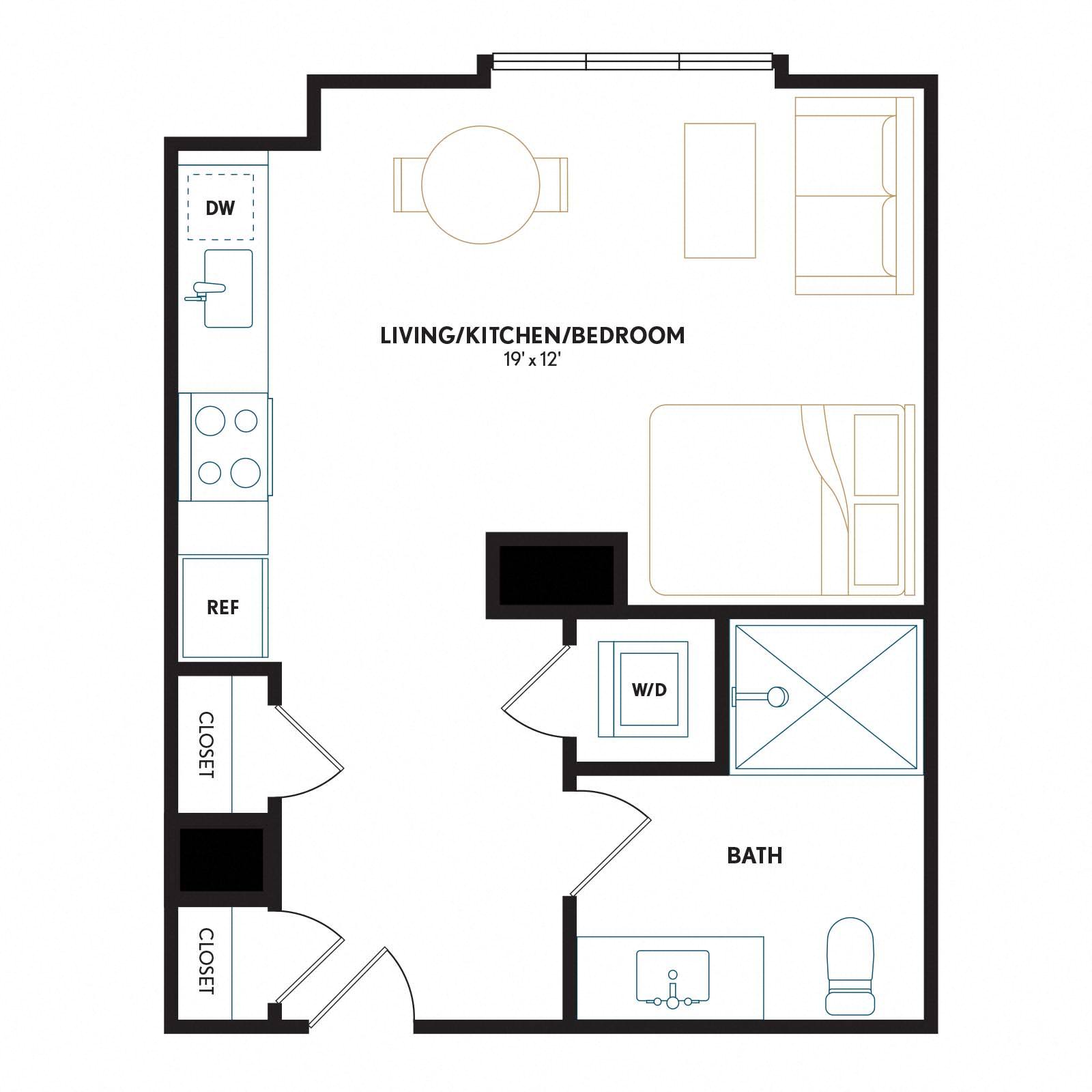 Floor plan layout diagram for S7H