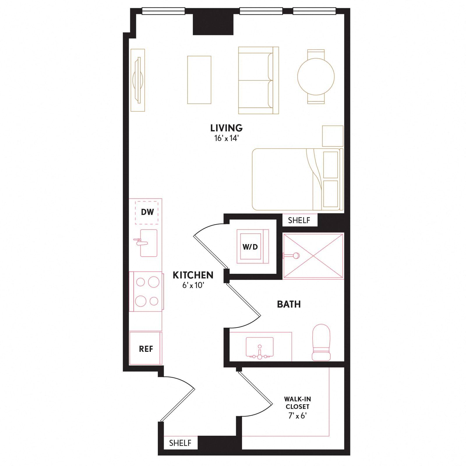 Floor plan layout diagram for S8