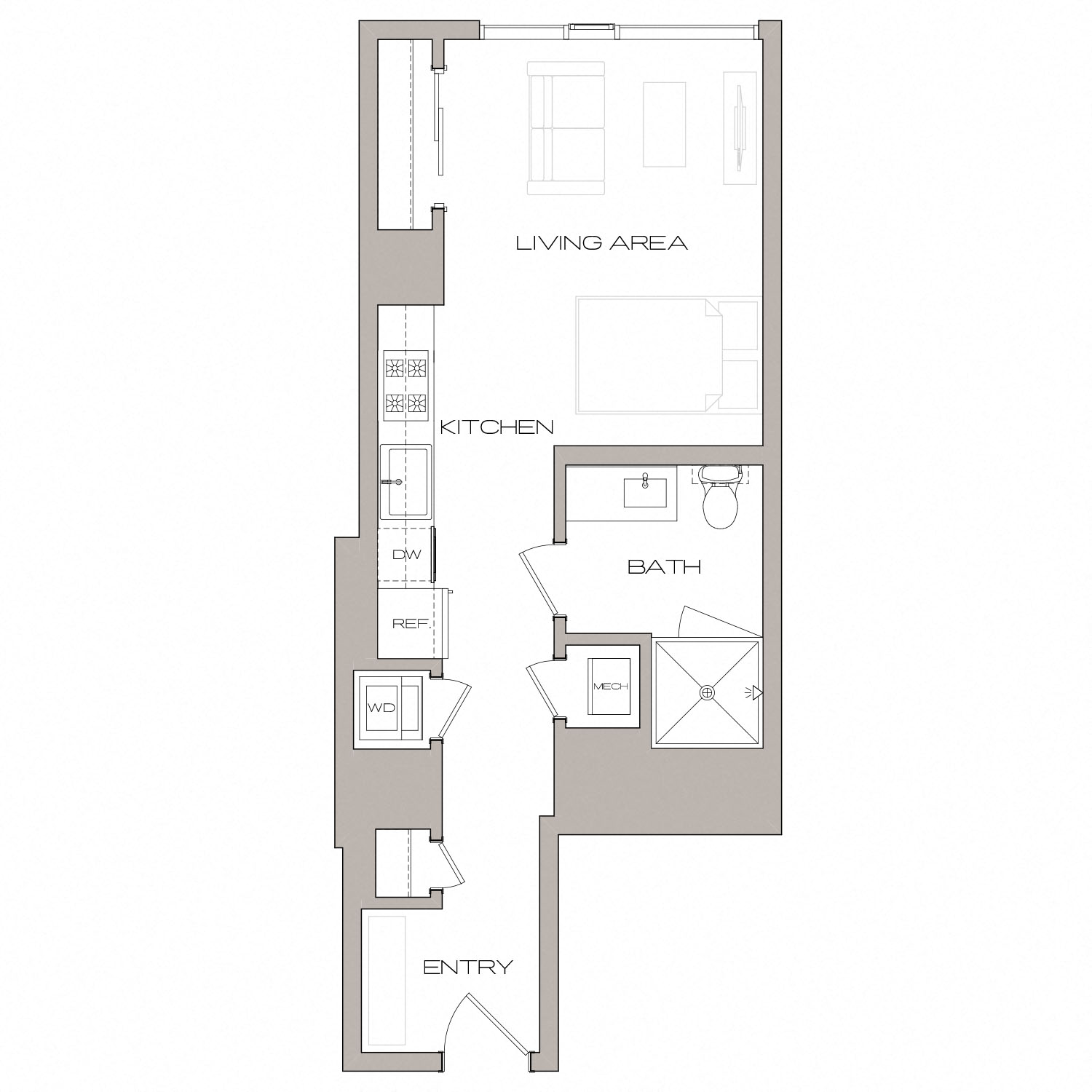 Floor plan layout diagram for SA