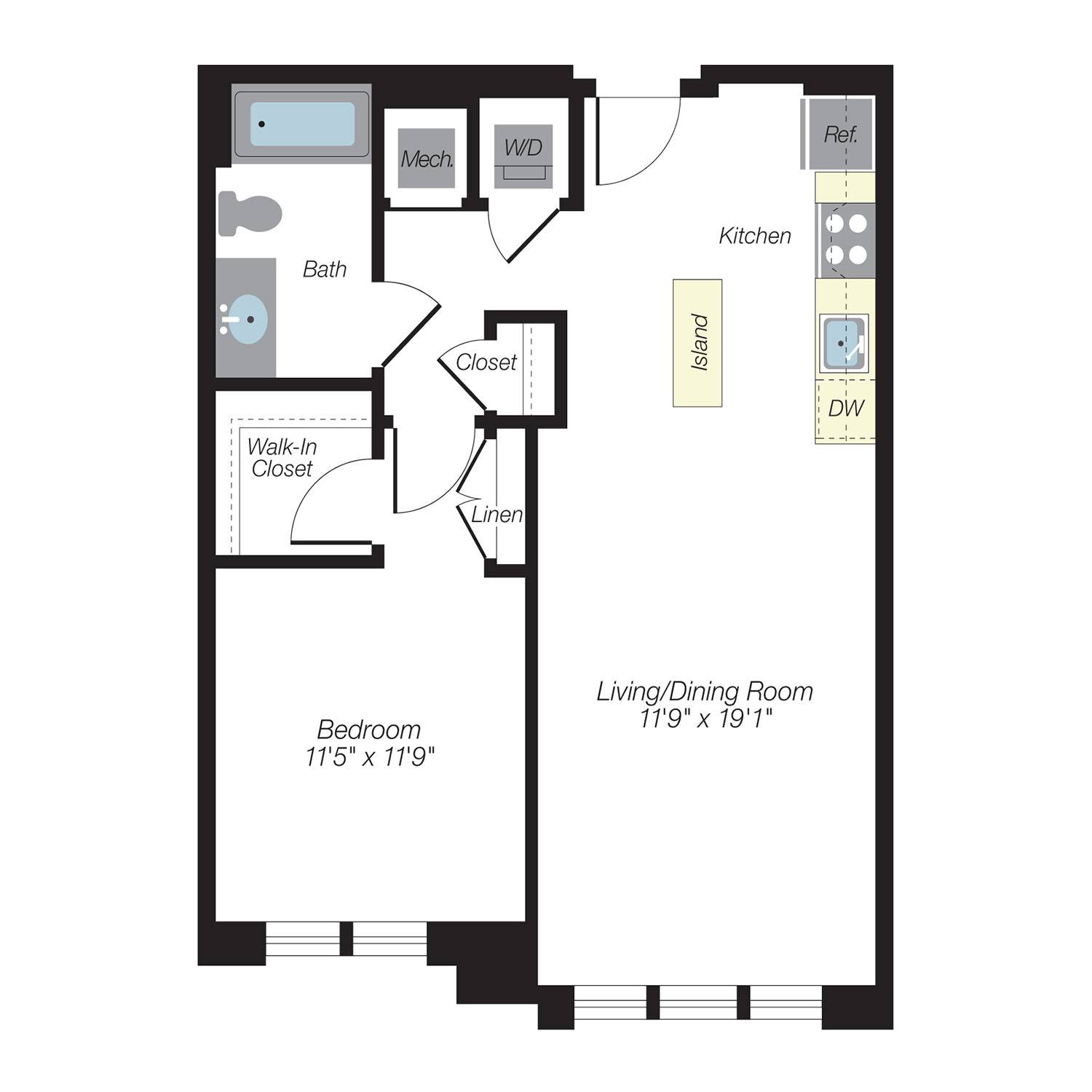Floor plan layout diagram for A2