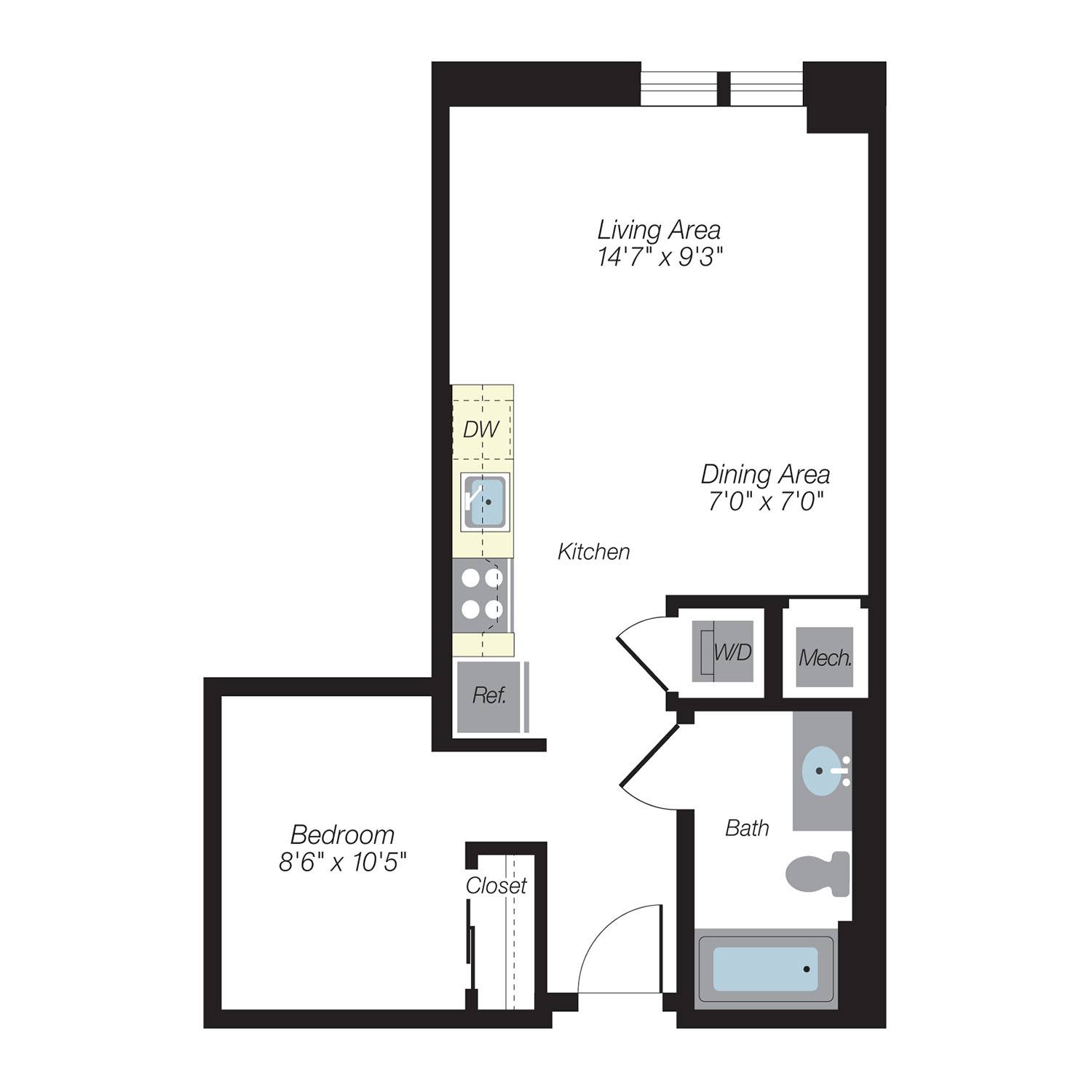 Floor plan layout diagram for S1
