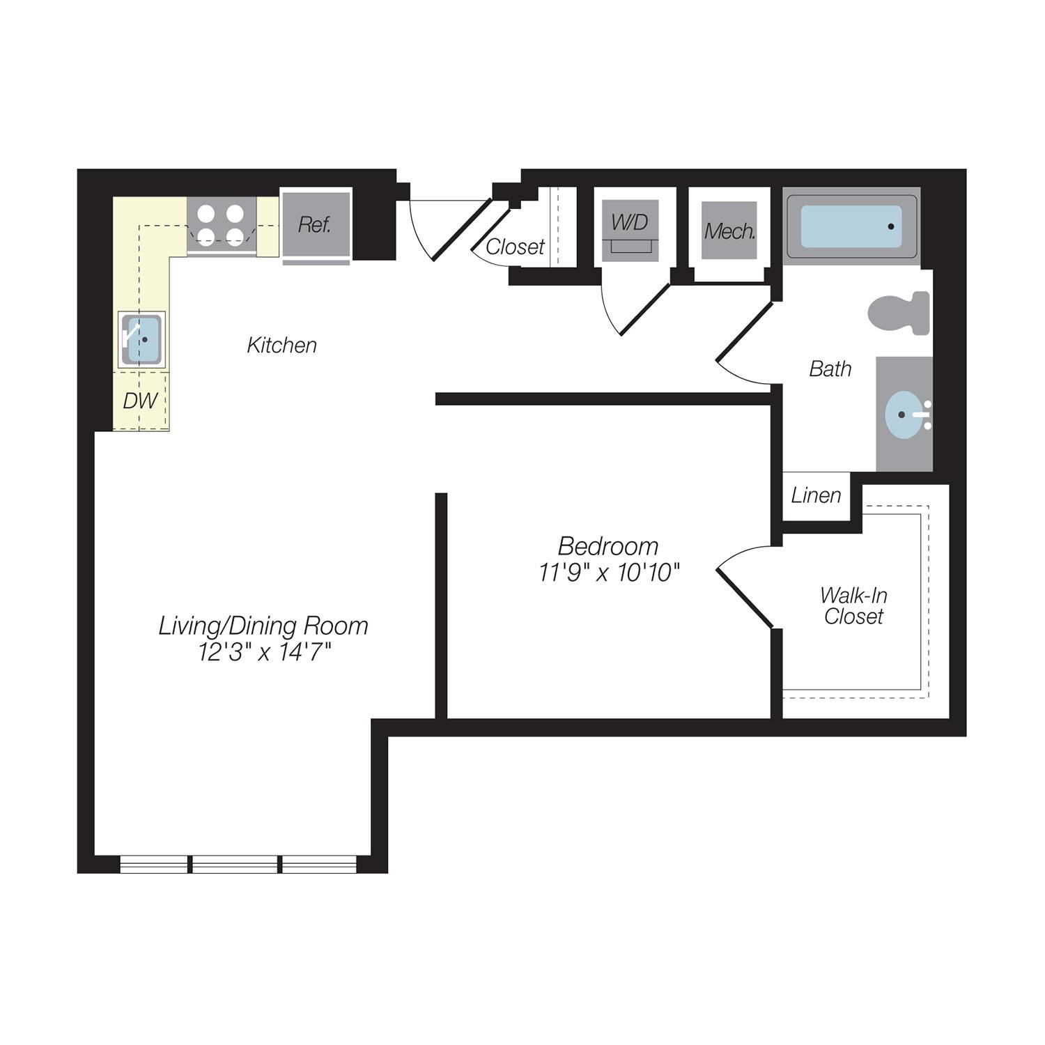 Floor plan layout diagram for S2W120