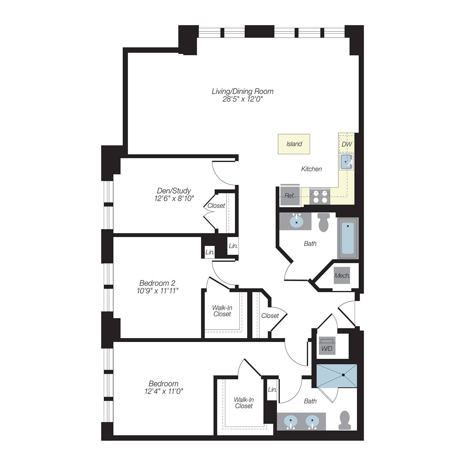 Floor plan layout diagram for BD1