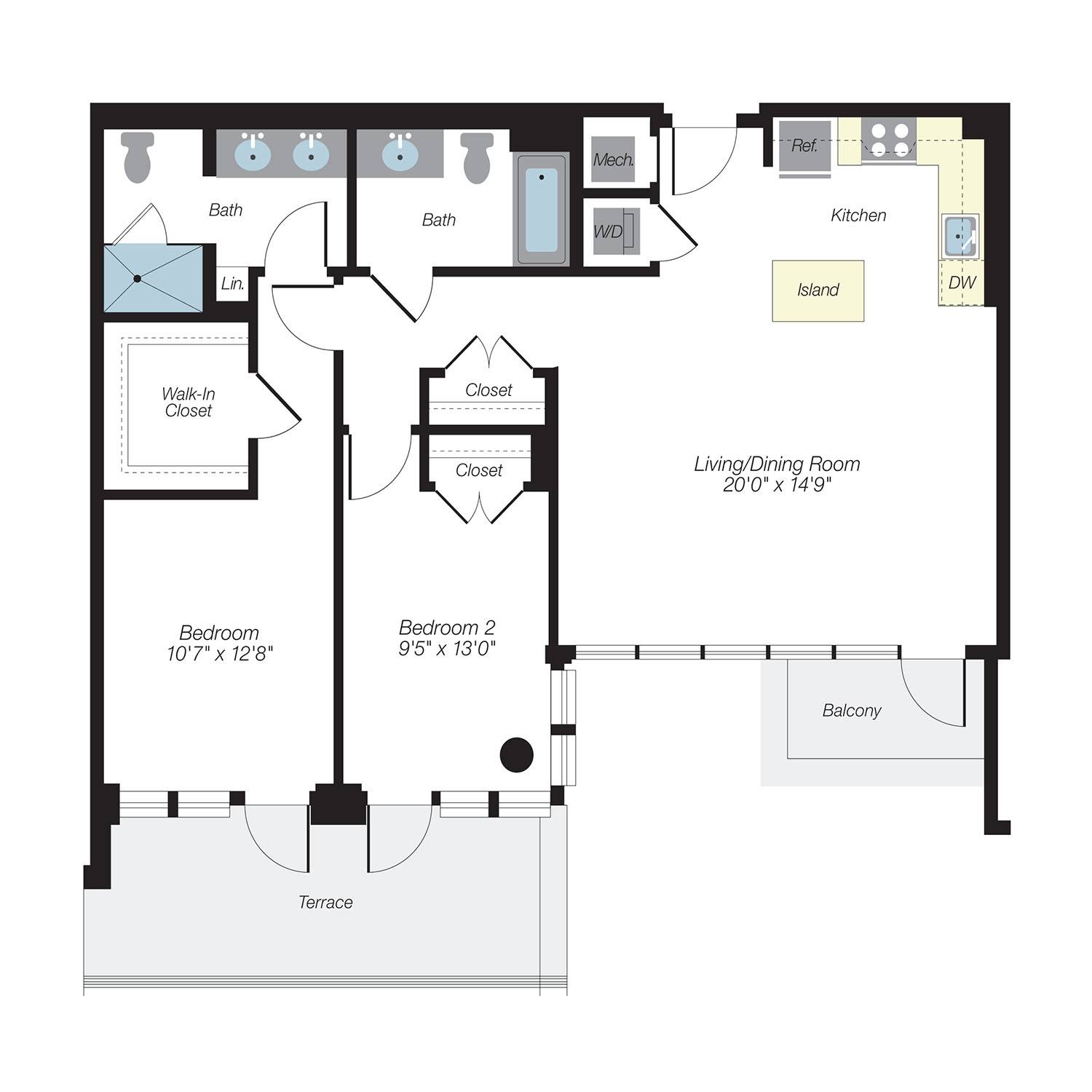 Floor plan layout diagram for B5