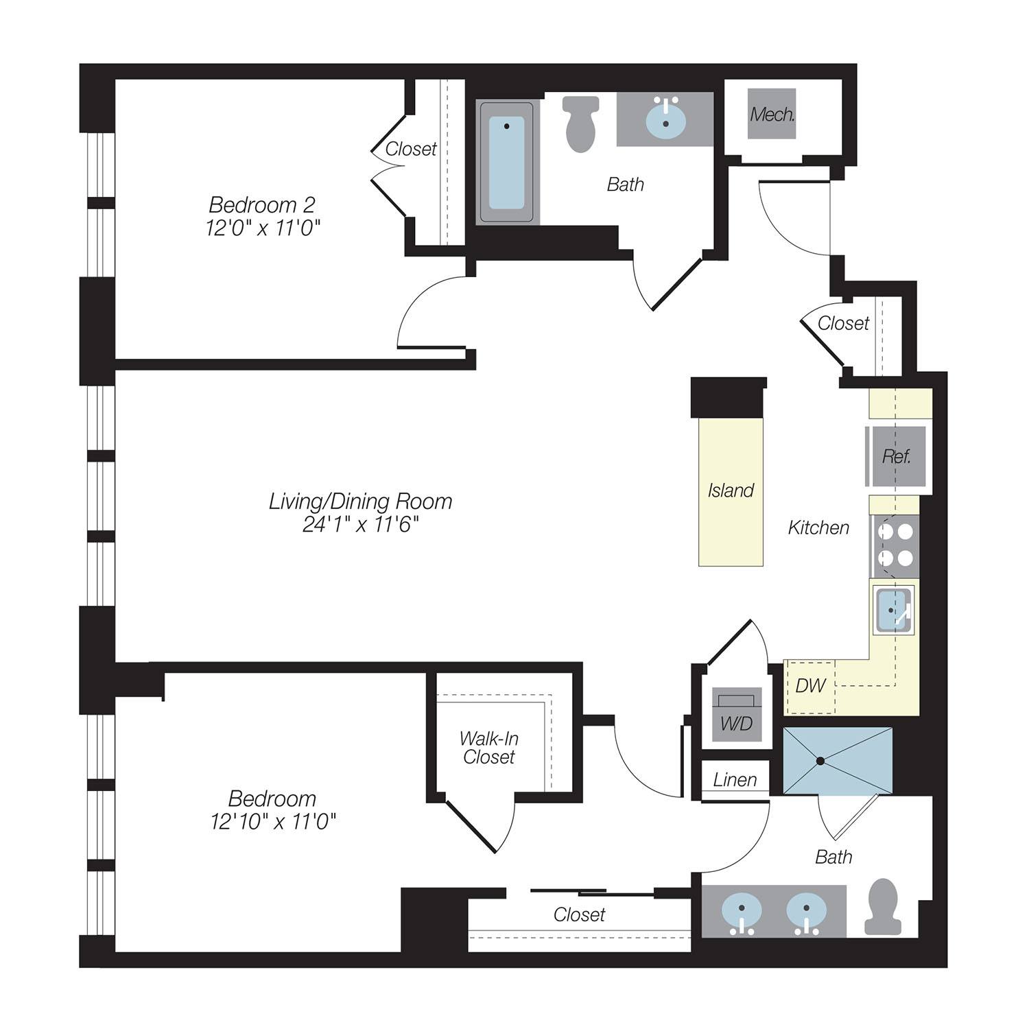 Floor plan layout diagram for B3