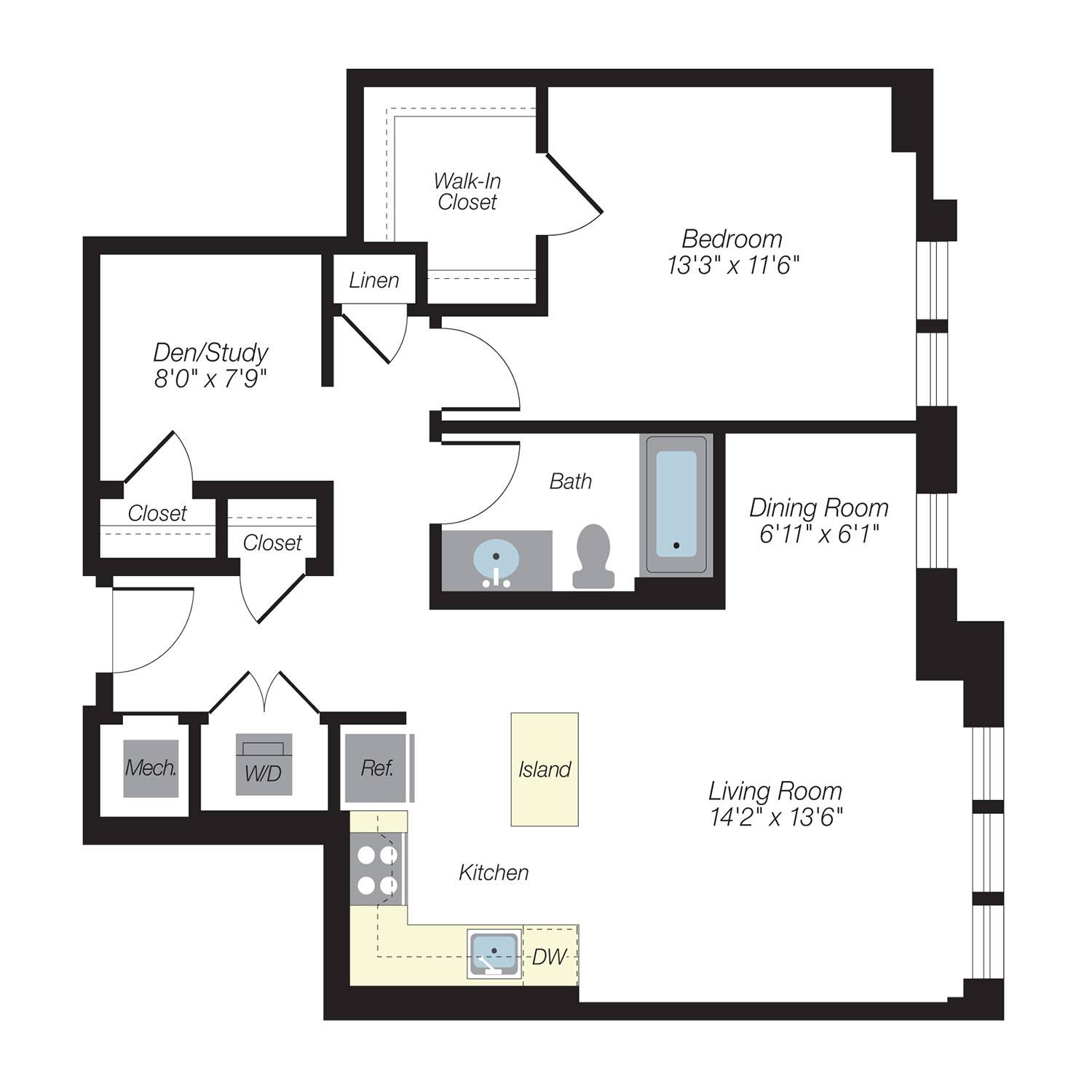 Floor plan layout diagram for AD1