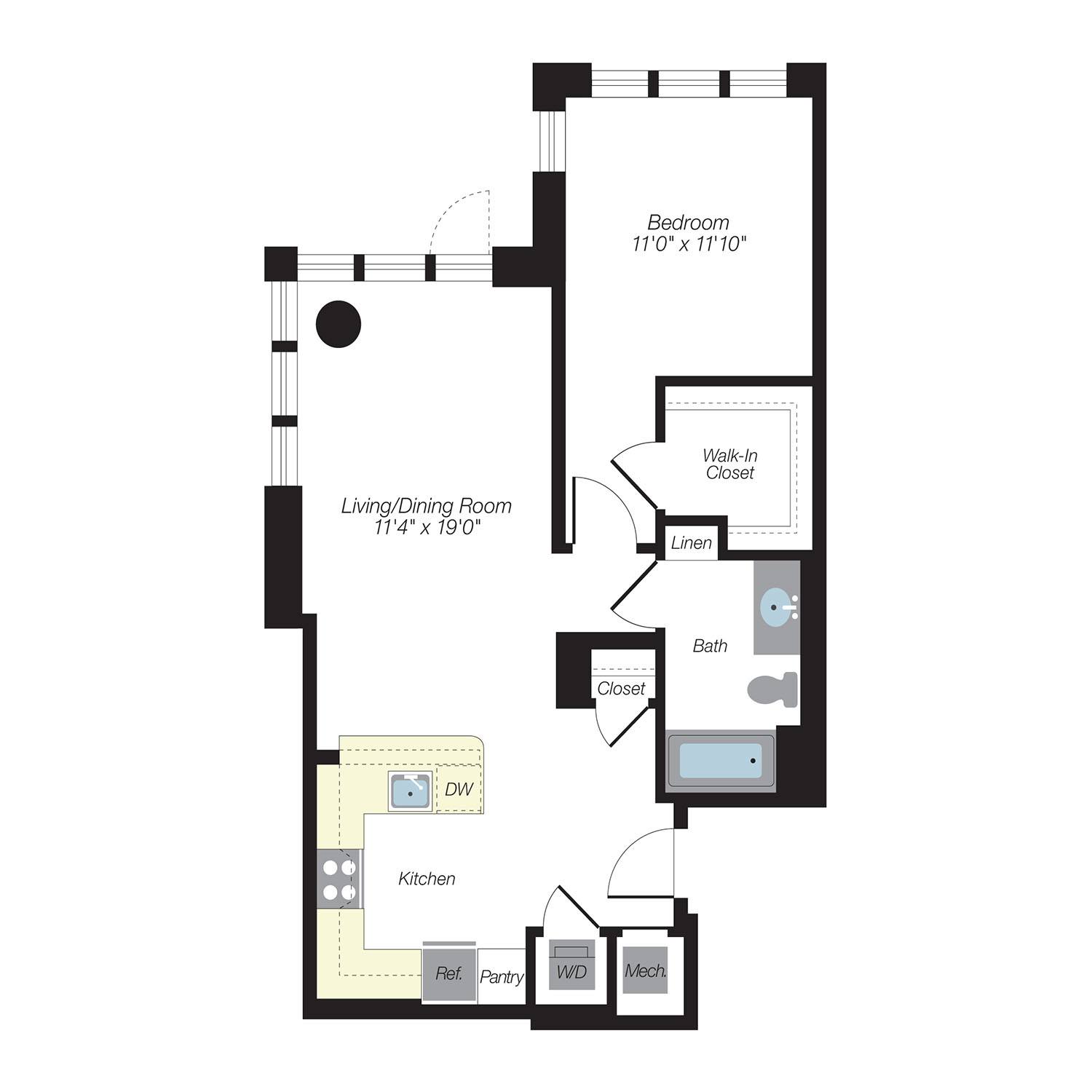 Floor plan layout diagram for A3