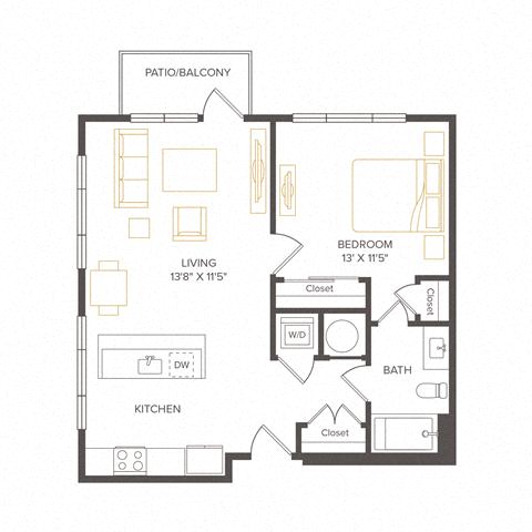 Floor plan layout diagram for A11