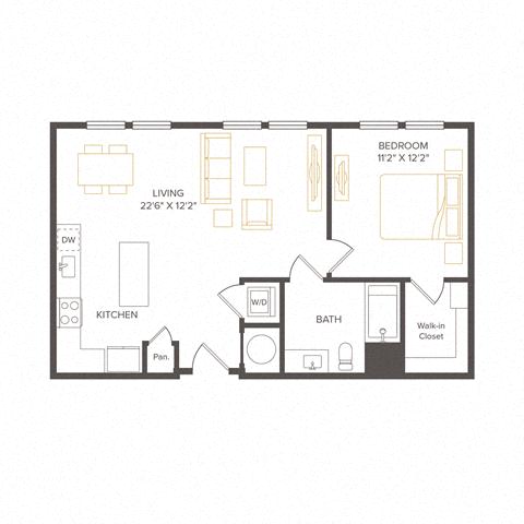 Floor plan layout diagram for A17