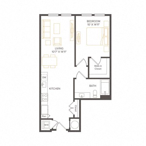 Floor plan layout diagram for A19