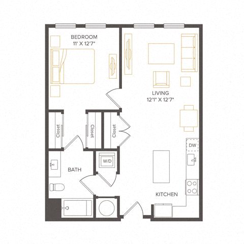 Floor plan layout diagram for A1