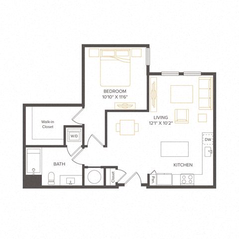 Floor plan layout diagram for A24