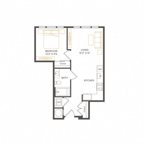 Floor plan layout diagram for A2