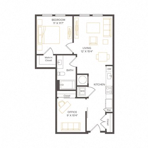 Floor plan layout diagram for A3