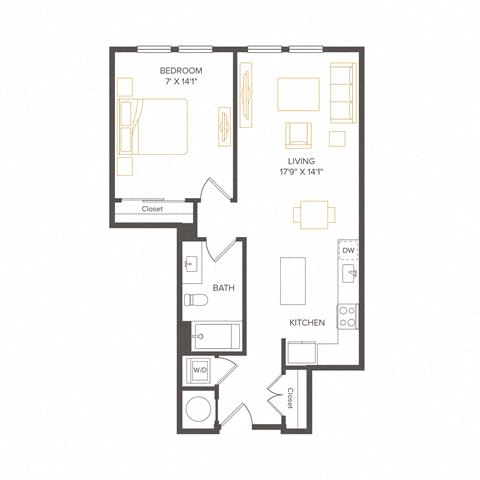 Floor plan layout diagram for A6