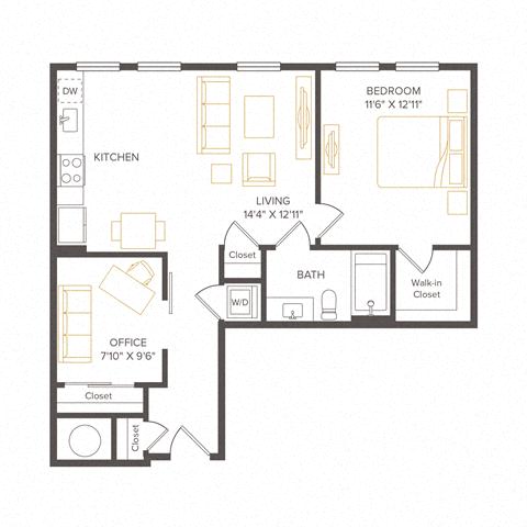 Floor plan layout diagram for A9