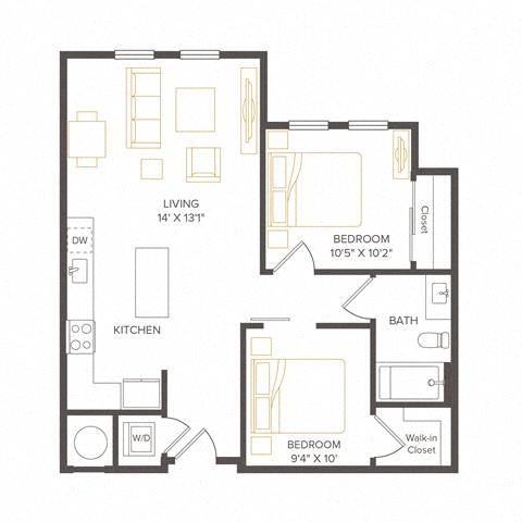 Floor plan layout diagram for B19