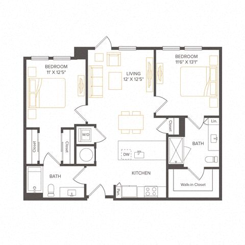 Floor plan layout diagram for B3