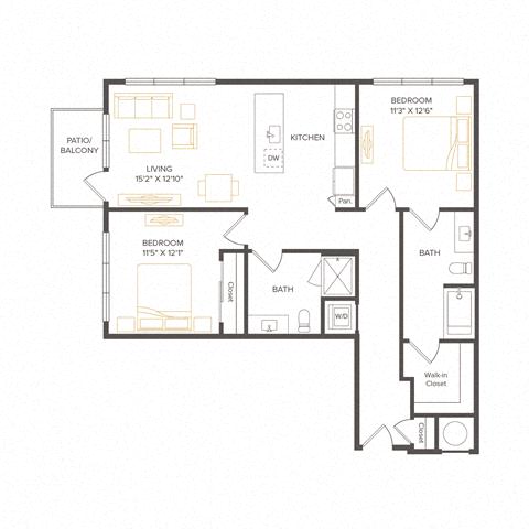 Floor plan layout diagram for B5