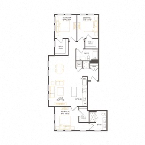 Floor plan layout diagram for C2