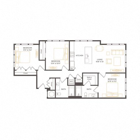Floor plan layout diagram for C3
