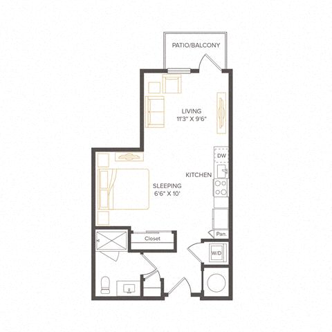 Floor plan layout diagram for S3